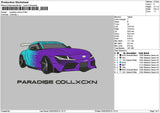 Car Purple 1902 Embroidery File 6 sizes