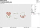 Passion For Paws Embroidery File 6 size