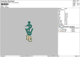 Pctext 01 Embroidery File 6 sizes