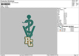 Pctext 01 Embroidery File 6 sizes