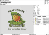 Peachtext Embroidery File 6 sizes