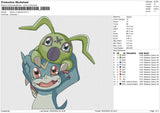 Perero On Digimon Embroidery File 6 size