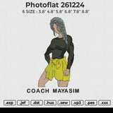 Photoflat 261224 Embroidery File 6 size