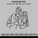 Photoline 2704 Embroidery File 6 sizes