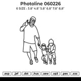 Photoline 060226 Embroidery File 6 size