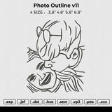 Photo Outline v11 Embroidery