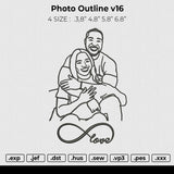 Photo outline v16 Embroidery