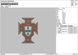 Portugal V2 Embroidery File 6 sizes