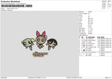 Power Pg Embroidery File 6 sizes