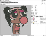 Powerpuf Girl w Bubles Embroidery