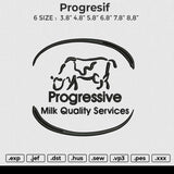 Progresif Embroidery File 6 size