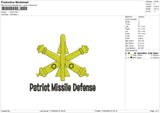 Patriot Embroidery File 6 size