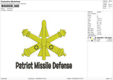 Patriot Embroidery File 6 size
