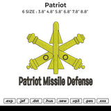 Patriot Embroidery File 6 size
