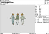 Pumpkins 2708 Embroidery File 6 sizes