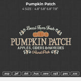 Pumpkin Patch Embroidery