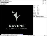 Ravens Embroidery