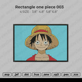 One Pieces Rectangle 003 Embroidery