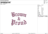 Brown26326 Embroidery File 6 sizes