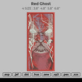 Red Ghost Embroidery
