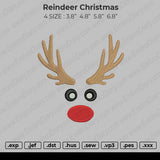 Reindeer Christmas Embroidery