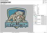 ENGLISH Bulldog revolution embroidery