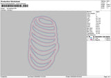 Ribs App Embroidery File 6 sizes