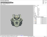 Robot Halloween Embroidery