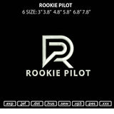 Rookie Pilot Embroidery File 6 sizes