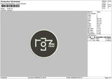 Rozcircle Embroidery File 6 sizes