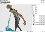 San Antonio Embroidery File 6 sizes