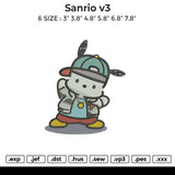 Sanrio v3 Embroidery File 6 size