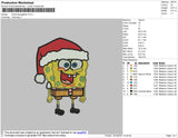 Santa Spongebob Embroidery