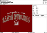Santetext Embroidery File 6 sizes