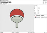 Sasuke Logo Embroidery File 6 size