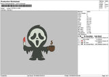Screamcoffee V2 Embroidery File 6 sizes