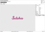 Seleha Embroidery File 6 size