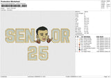 Senior Child Embroidery File 6 size