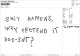 Shit Embroidery File 6 sizes