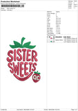 Sister Sweet Embroidery File 6 sizes