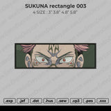 Sukuna Rectangle 003 Embroidery