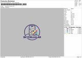 Skycellular Trucker Embroidery File