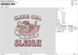 Pink Train Embroidery  File 6 sizes