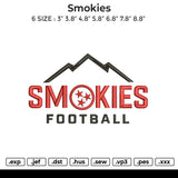 Smokies Embroidery File 6 sizes