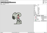 Snoopy Strawberry Drink Embroidery File 6 sizes