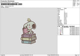 Snoopy0602 Embroidery File 6 sizes