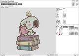 Snoopy0602 Embroidery File 6 sizes