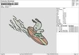 Snoopy2603b Embroidery File 6 sizes