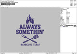 Somethintext Embroidery File 6 sizes