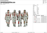 Sooner Player Embroidery File 6 sizes